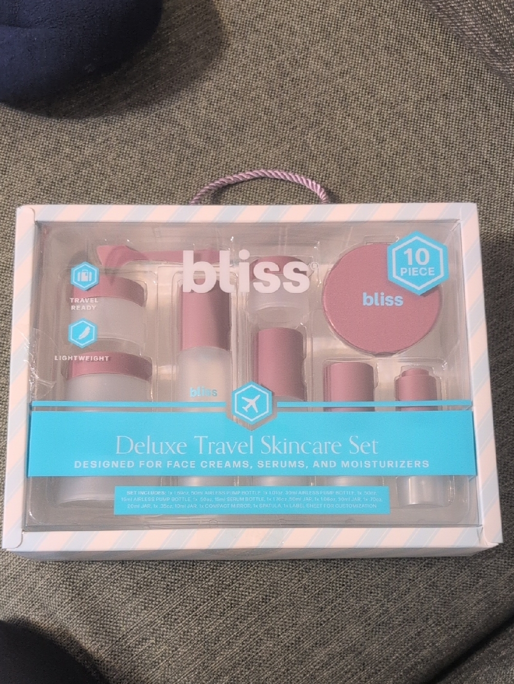 Bliss 10 Piece travel Skincare Set NEW